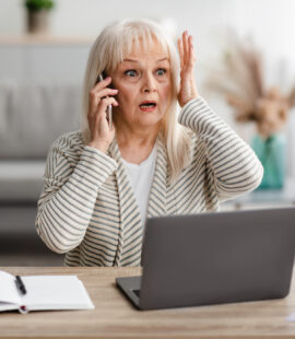 A concerned seniors after a scammer reaches out to them, a situation that could cause their kids to wonder, How can I protect my elderly parents from scams and fraud?