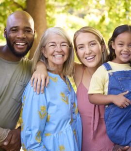 A happy family who knows everyone will be taken care of after they took necessary measures for estate planning for blended families.